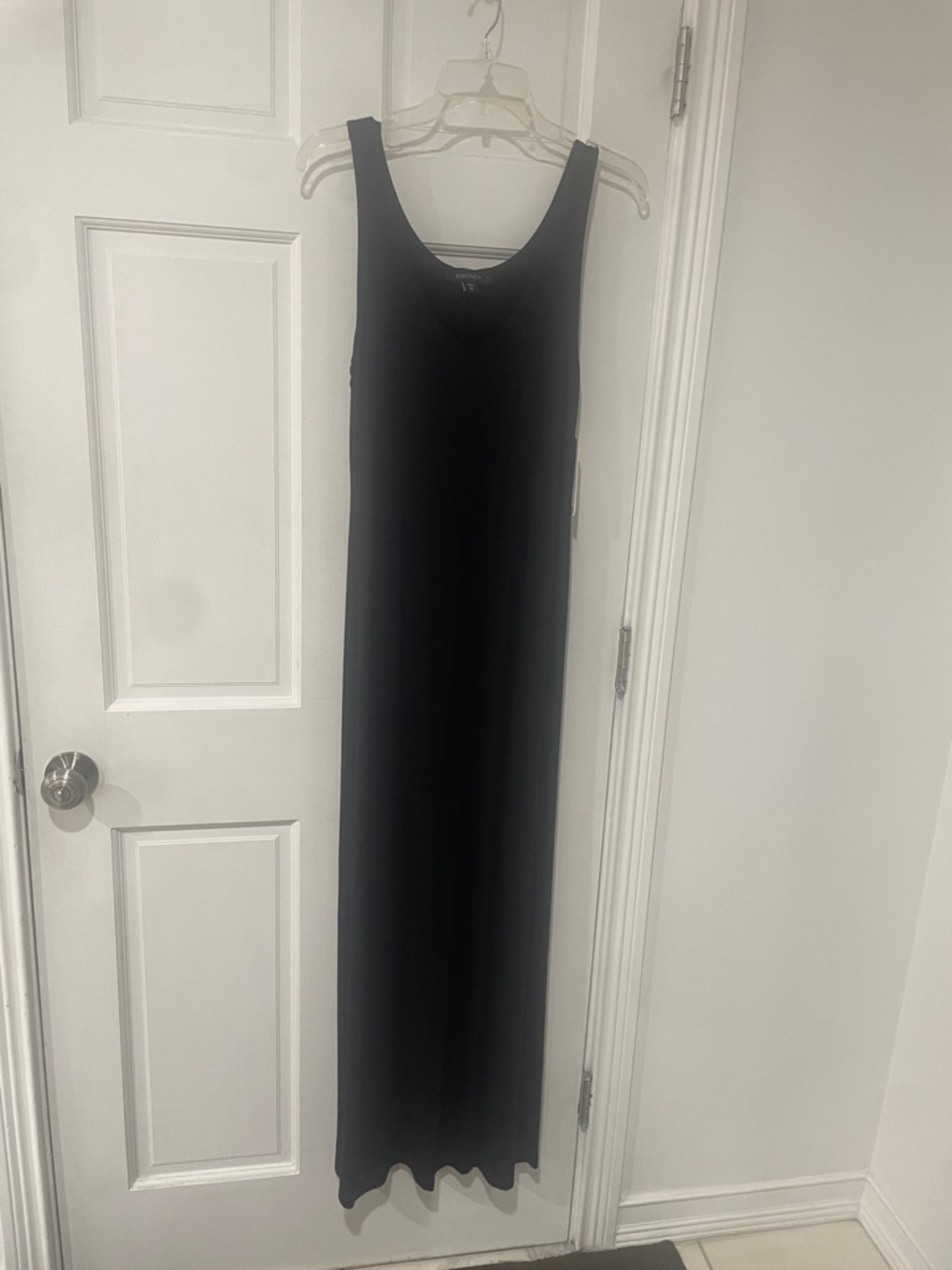 Karen Kane Black Sleeveless Maxi Tank Dress - Straight Silhouette